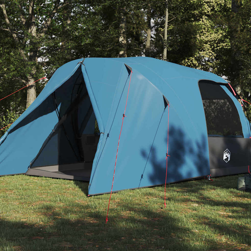 vidaXL Dome Tent 4-Person with Roof Blue 455 x 252 x 178 cm