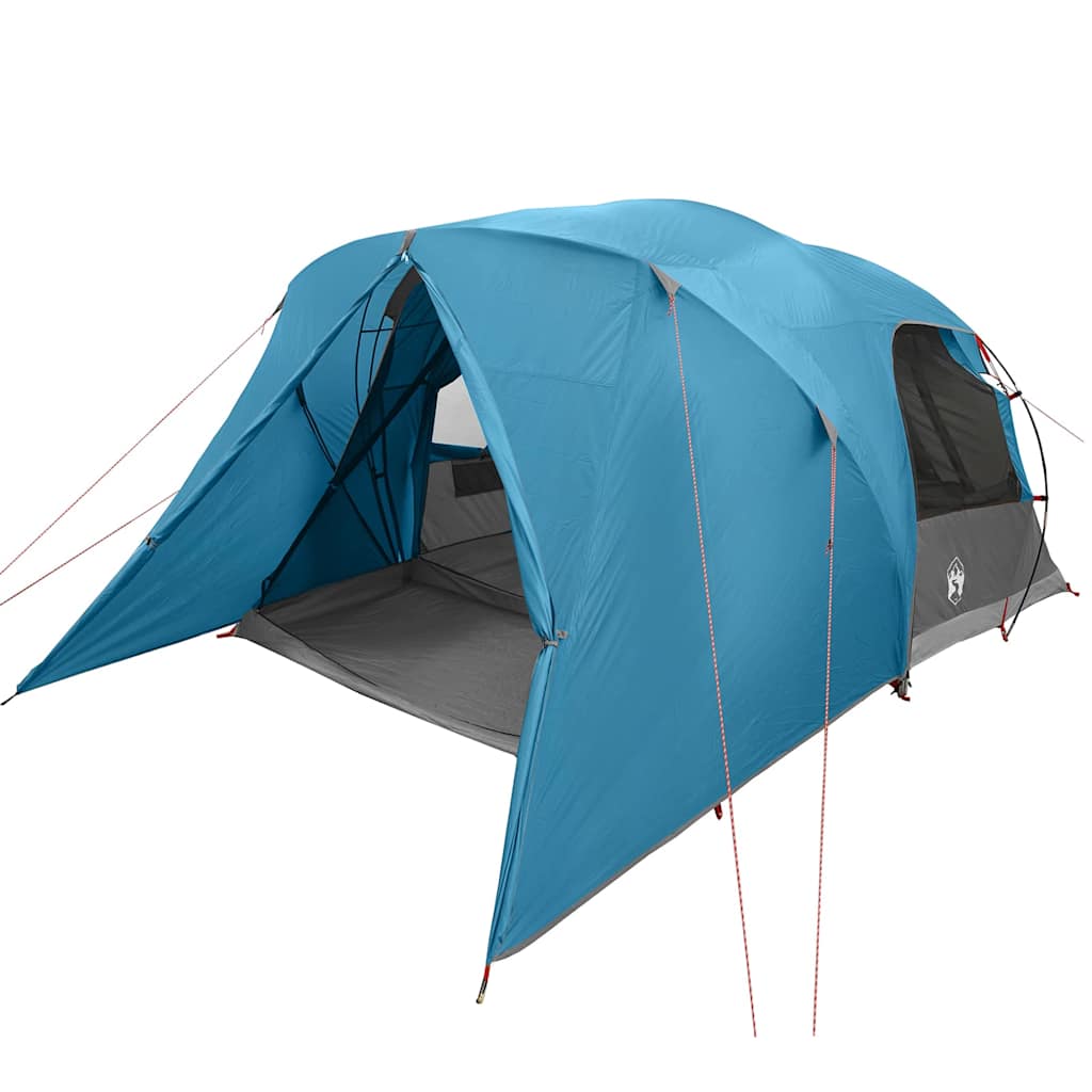 vidaXL Dome Tent 4-Person with Roof Blue 455 x 252 x 178 cm