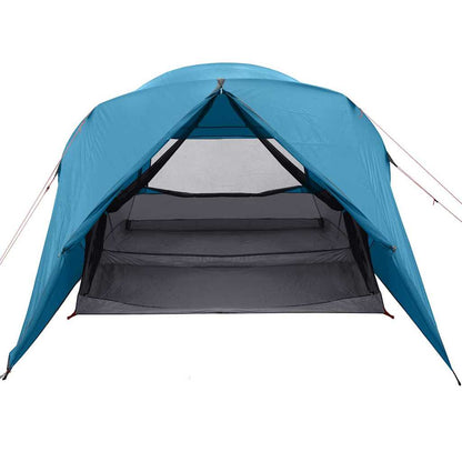 vidaXL Dome Tent 4-Person with Roof Blue 455 x 252 x 178 cm