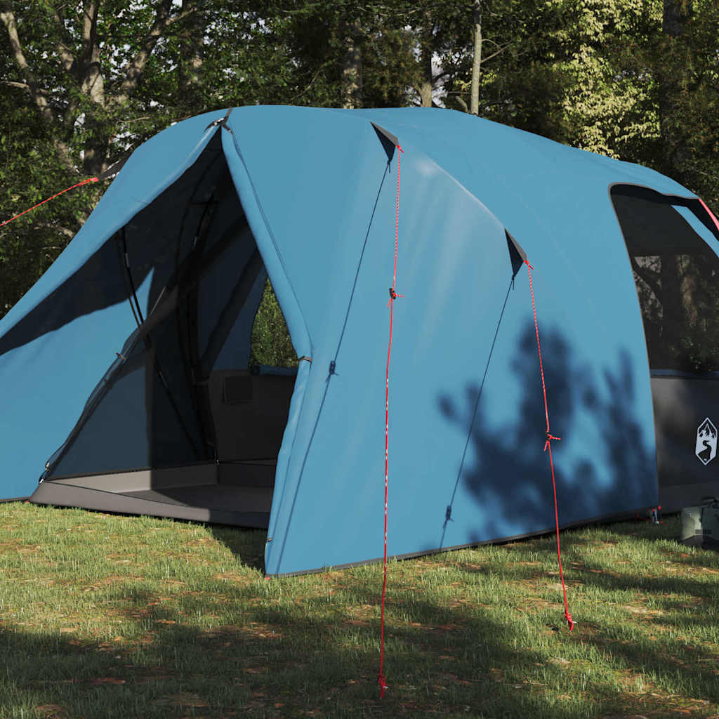 vidaXL Dome Tent 6-Person with Roof Blue 500 x 314 x 206 cm