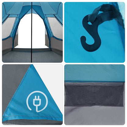 vidaXL Teepee Tent 8-Person 8-Person Blue - 720 x 465 x 295 cm