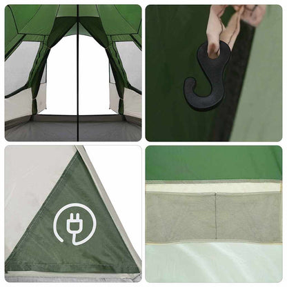 vidaXL Teepee Tent 5-Person 5-Person Green - 545 x 450 x 295 cm