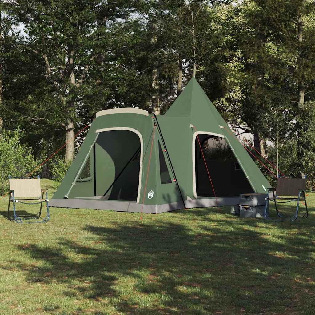 vidaXL Teepee Tent 5-Person 5-Person Green - 545 x 450 x 295 cm