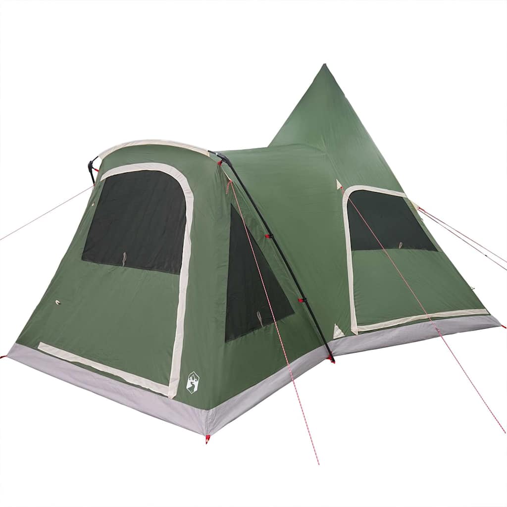 vidaXL Teepee Tent 5-Person 5-Person Green - 545 x 450 x 295 cm
