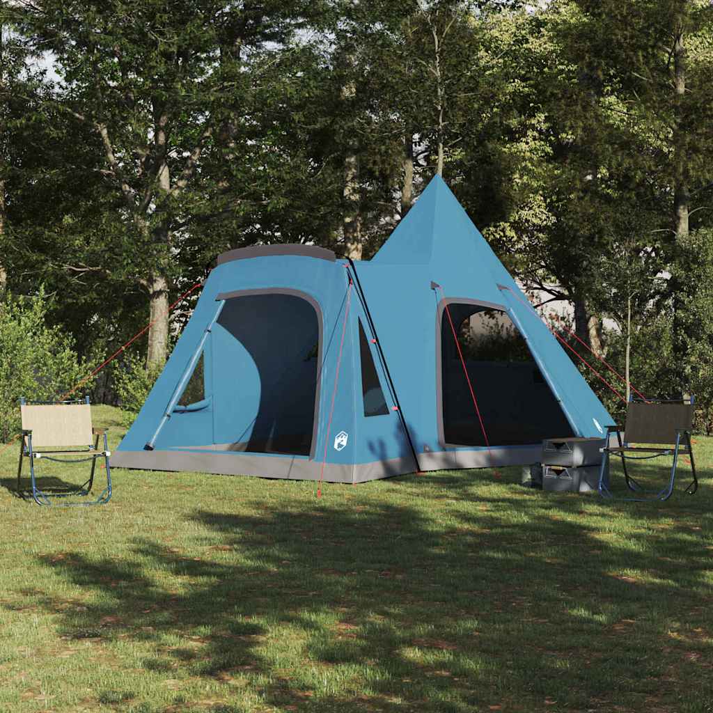 vidaXL Teepee Tent 5-Person 5-Person Blue - 545 x 450 x 295 cm