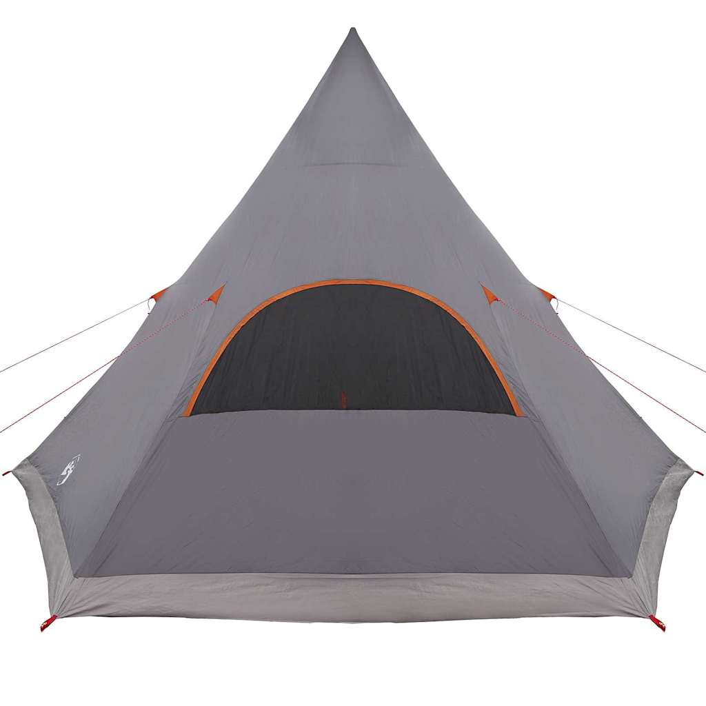 vidaXL Teepee Tent 5-Person 5-Person Grey and Orange - 545 x 450 x 295 cm