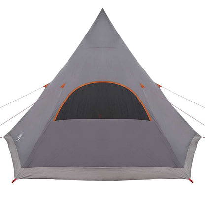 vidaXL Teepee Tent 5-Person 5-Person Grey and Orange - 545 x 450 x 295 cm