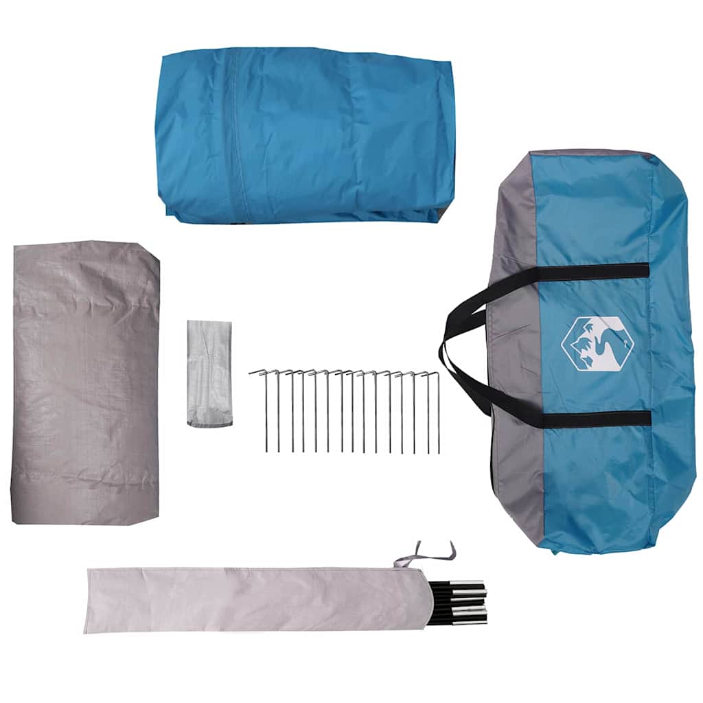 vidaXL Tunnel Tent 8-Person 8-Person Blue - 710 x 460 x 245 cm