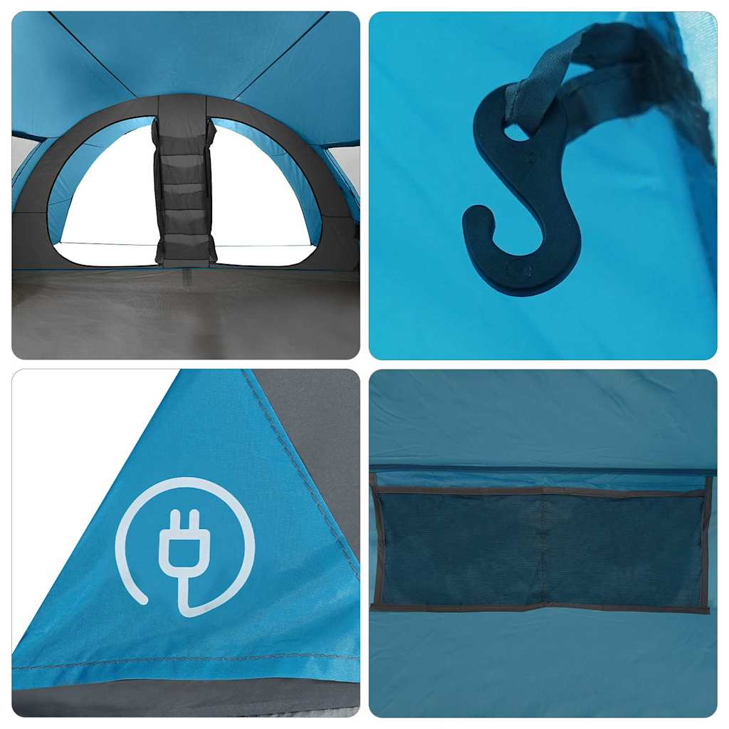 vidaXL Tunnel Tent 8-Person 8-Person Blue - 710 x 460 x 245 cm