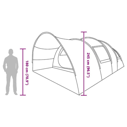 vidaXL Tunnel Tent 8-Person 8-Person Blue - 710 x 460 x 245 cm