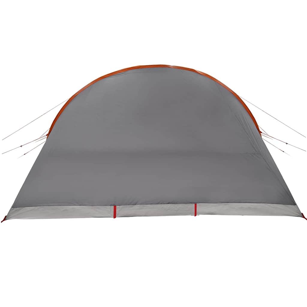 vidaXL Tunnel Tent 8-Person 8-Person Grey and Orange - 710 x 460 x 245 cm