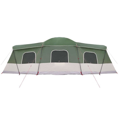 vidaXL Tent 16-Person with Roof with Storage Green 680 x 510 x 210 cm