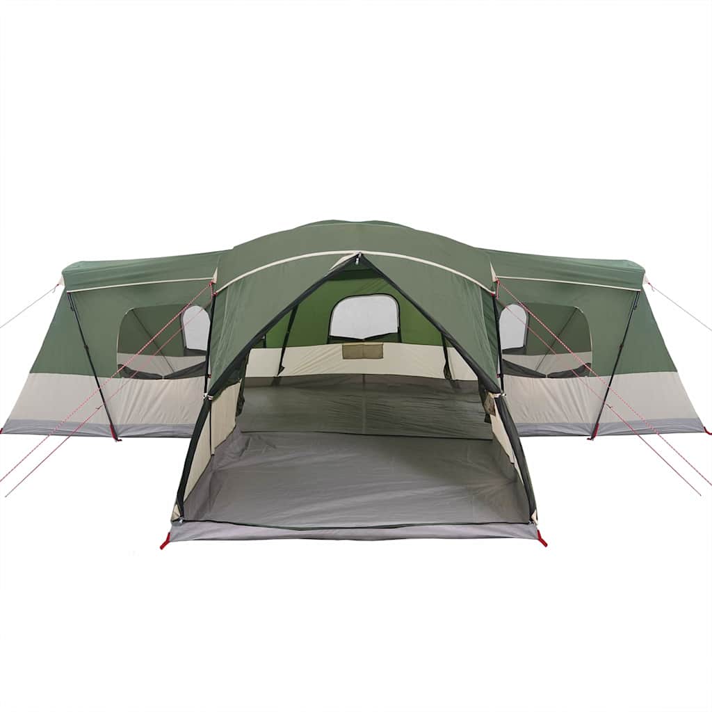 vidaXL Tent 16-Person with Roof with Storage Green 680 x 510 x 210 cm