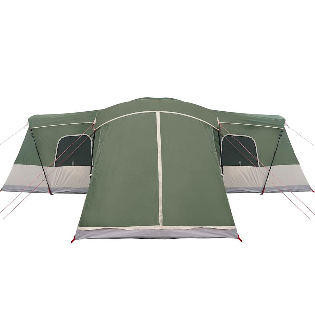vidaXL Tent 16-Person with Roof with Storage Green 680 x 510 x 210 cm