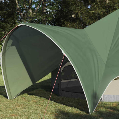 vidaXL Teepee Tent 3-Person 3-Person Green and Grey - 312 x 312 x 197 cm