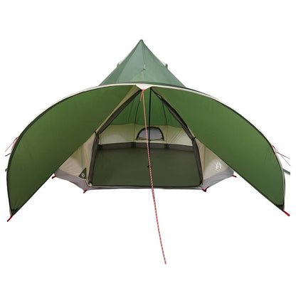 vidaXL Teepee Tent 3-Person 3-Person Green and Grey - 312 x 312 x 197 cm