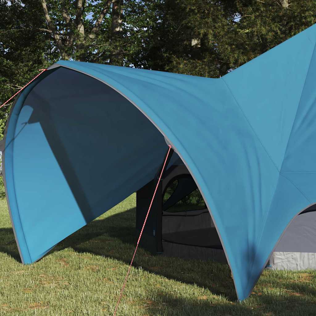 vidaXL Teepee Tent 3-Person 3-Person Blue and Grey - 312 x 312 x 197 cm