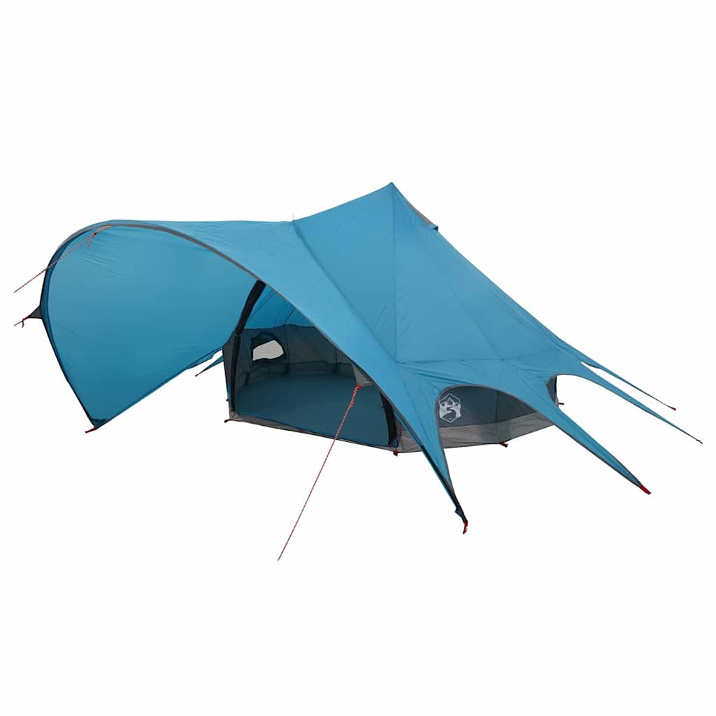 vidaXL Teepee Tent 3-Person 3-Person Blue and Grey - 312 x 312 x 197 cm