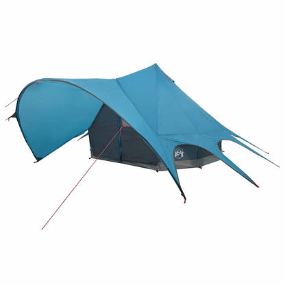 vidaXL Teepee Tent 3-Person 3-Person Blue and Grey - 312 x 312 x 197 cm