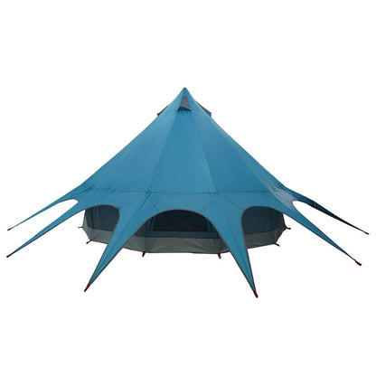 vidaXL Teepee Tent 3-Person 3-Person Blue and Grey - 312 x 312 x 197 cm
