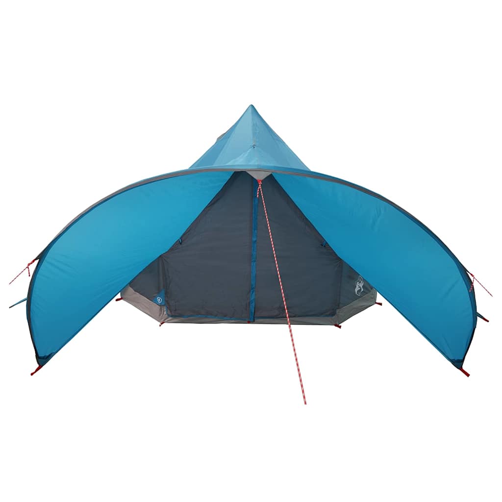 vidaXL Teepee Tent 3-Person 3-Person Blue and Grey - 312 x 312 x 197 cm