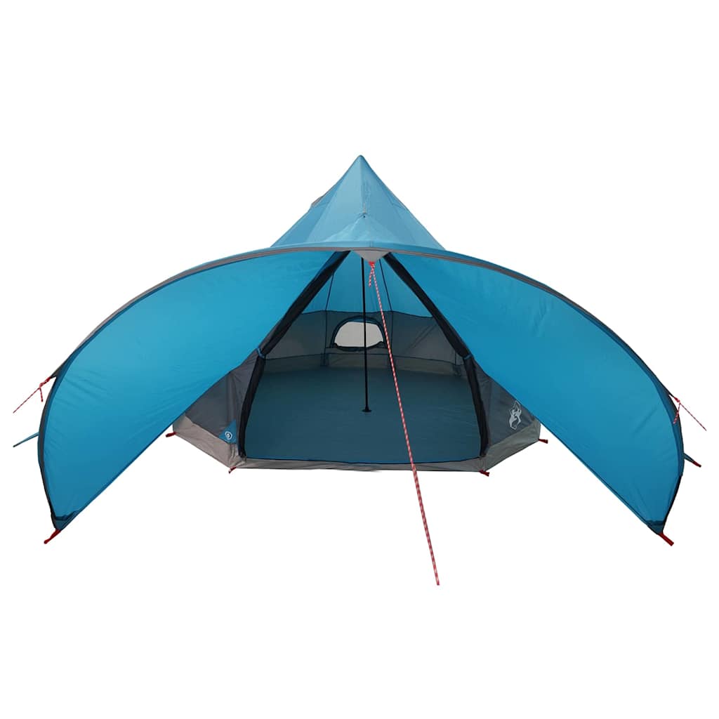 vidaXL Teepee Tent 3-Person 3-Person Blue and Grey - 312 x 312 x 197 cm