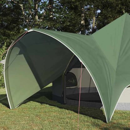 vidaXL Teepee Tent 5-Person 5-Person Green and Grey - 415 x 415 x 247 cm