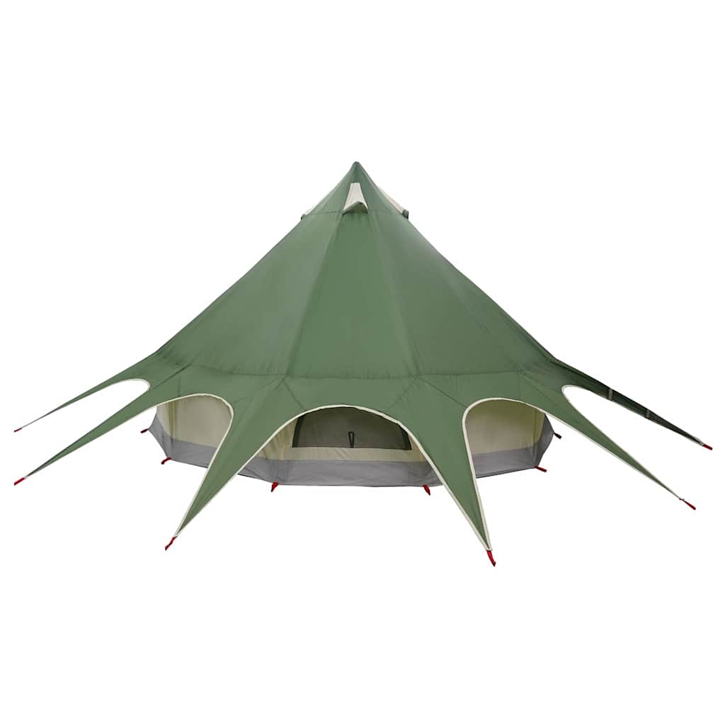 vidaXL Teepee Tent 5-Person 5-Person Green and Grey - 415 x 415 x 247 cm