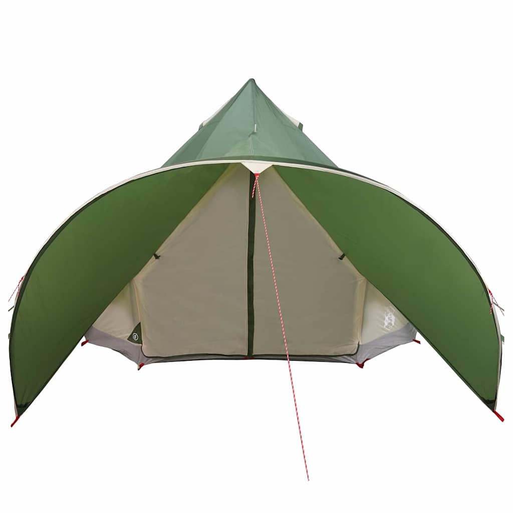 vidaXL Teepee Tent 5-Person 5-Person Green and Grey - 415 x 415 x 247 cm