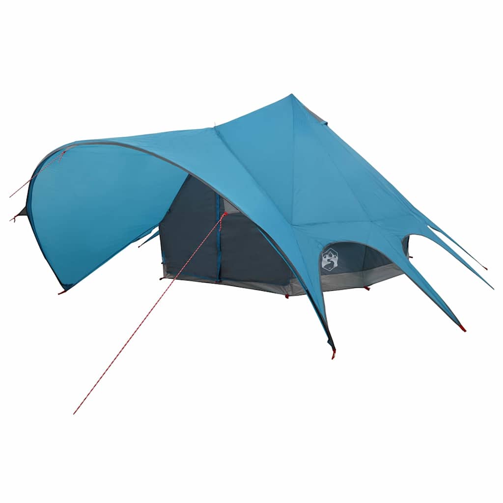 vidaXL Teepee Tent 5-Person 5-Person Blue and Grey - 415 x 415 x 247 cm