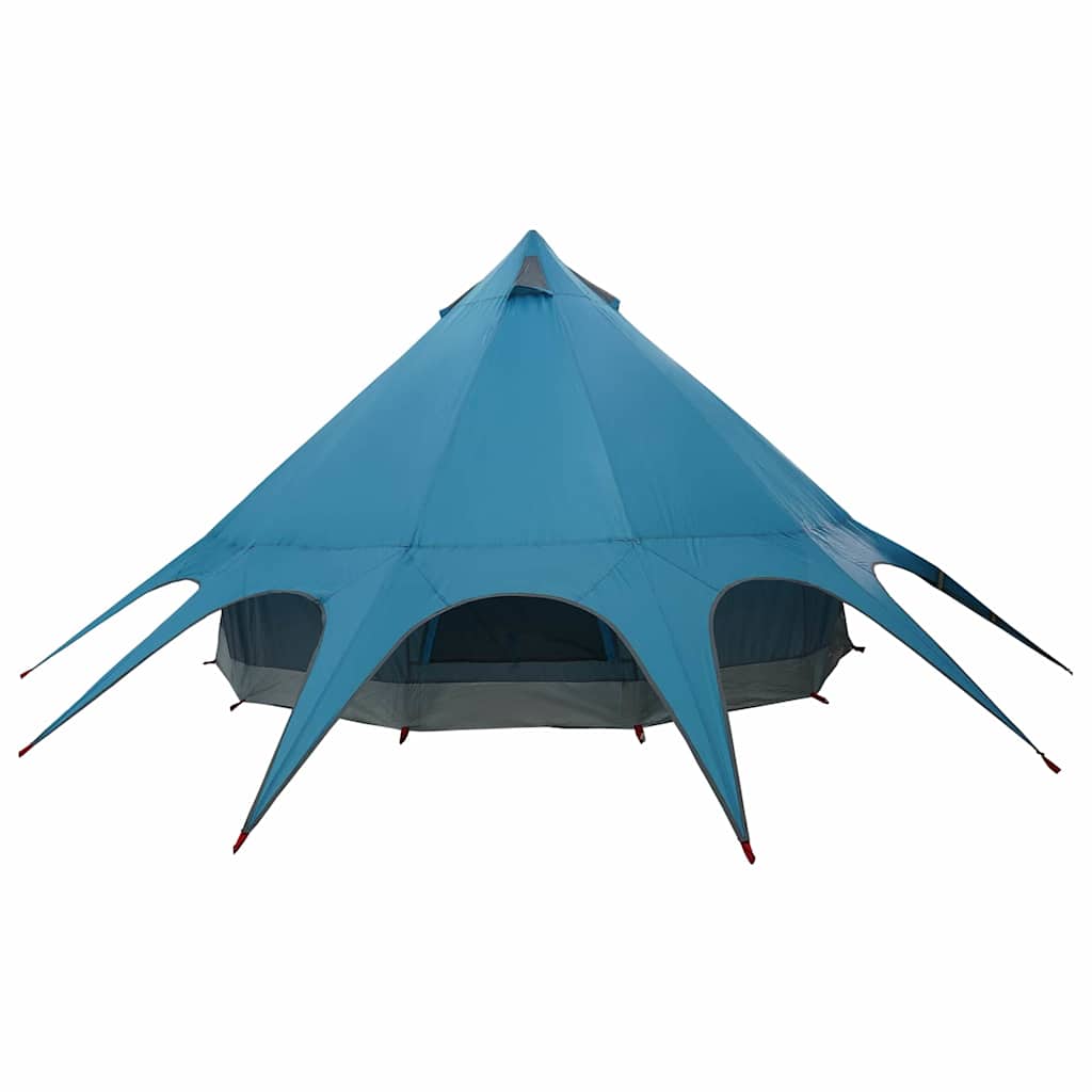 vidaXL Teepee Tent 5-Person 5-Person Blue and Grey - 415 x 415 x 247 cm