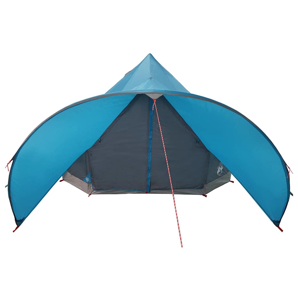 vidaXL Teepee Tent 5-Person 5-Person Blue and Grey - 415 x 415 x 247 cm