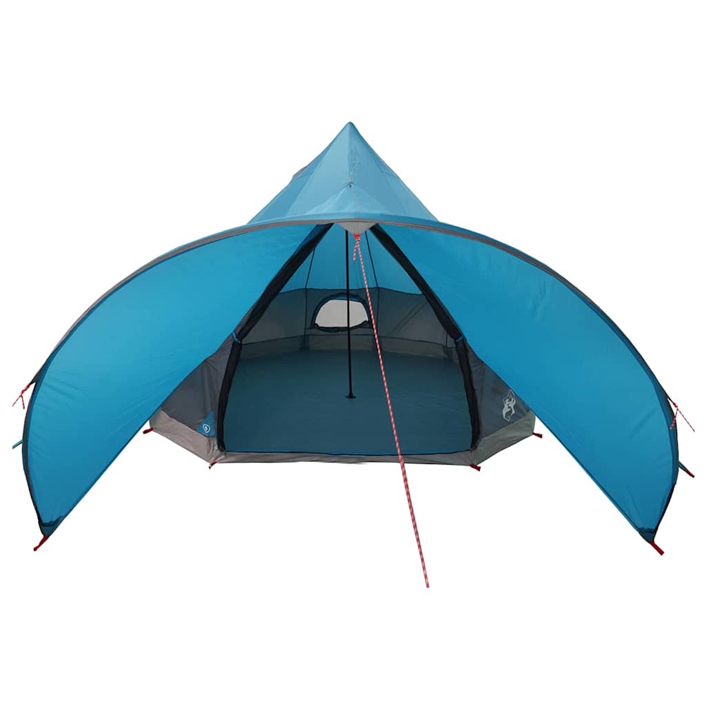 vidaXL Teepee Tent 5-Person 5-Person Blue and Grey - 415 x 415 x 247 cm