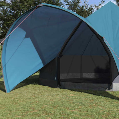 vidaXL Teepee Tent 7-Person 7-Person Blue and Grey - 600 x 600 x 347 cm