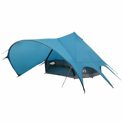 vidaXL Teepee Tent 7-Person 7-Person Blue and Grey - 600 x 600 x 347 cm