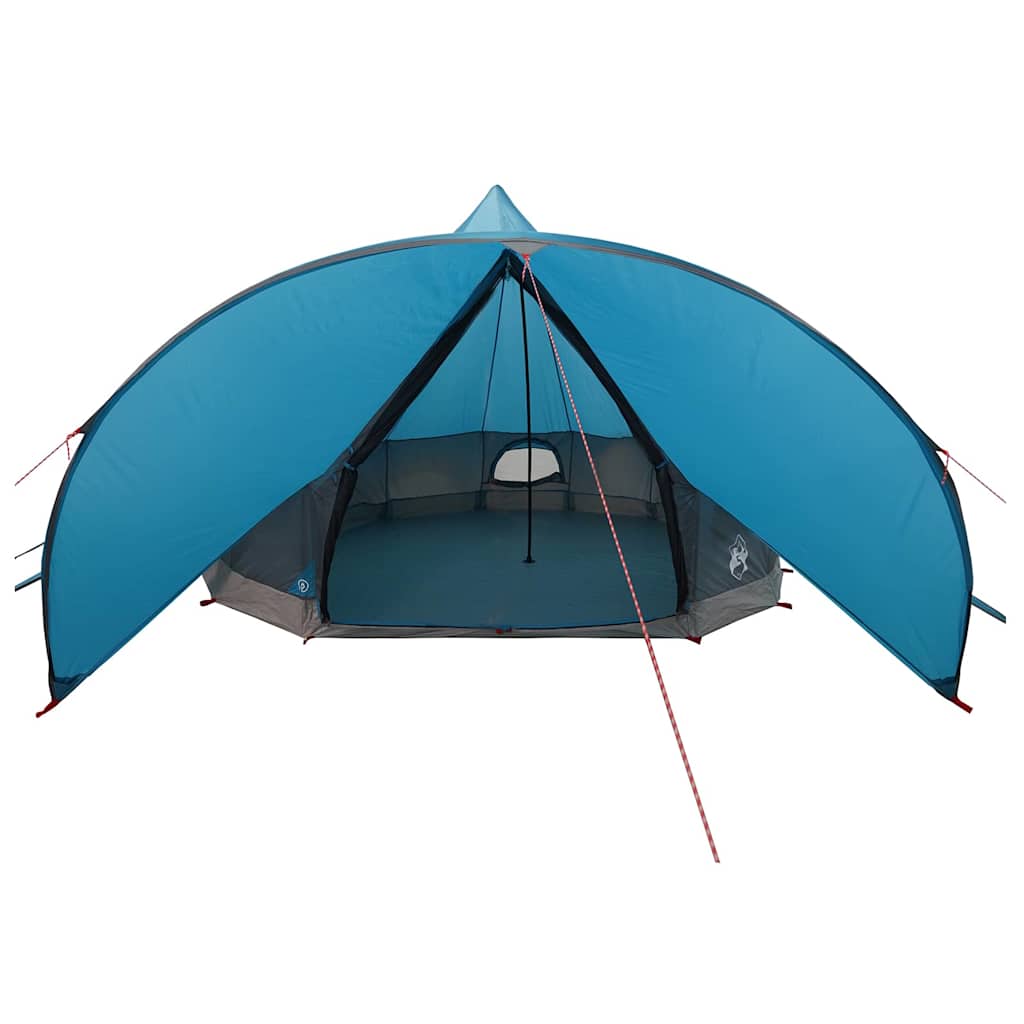 vidaXL Teepee Tent 7-Person 7-Person Blue and Grey - 600 x 600 x 347 cm