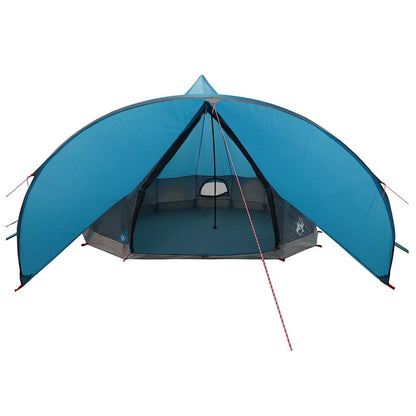 vidaXL Teepee Tent 7-Person 7-Person Blue and Grey - 600 x 600 x 347 cm