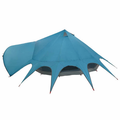 vidaXL Teepee Tent 7-Person 7-Person Blue and Grey - 600 x 600 x 347 cm