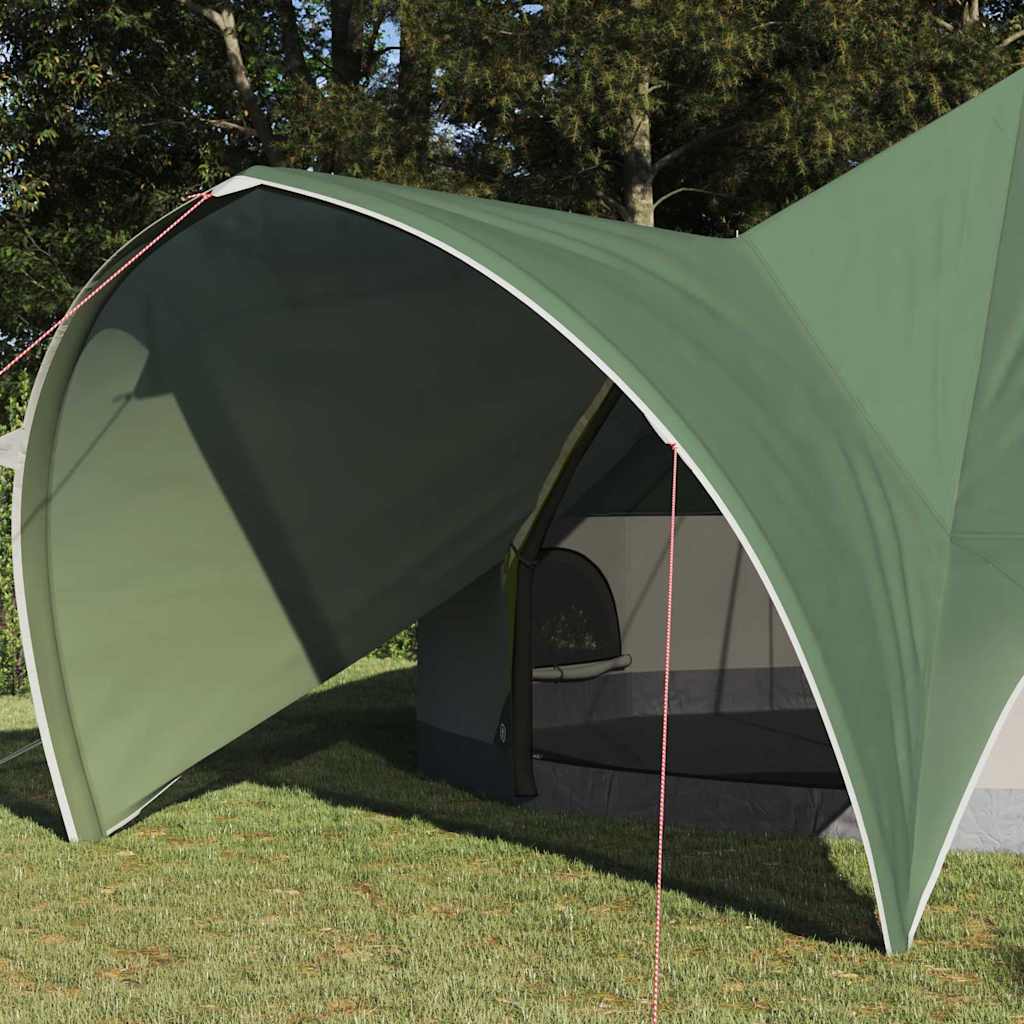 vidaXL Teepee Tent 9-Person 9-Person Green and Grey - 502 x 502 x 297 cm