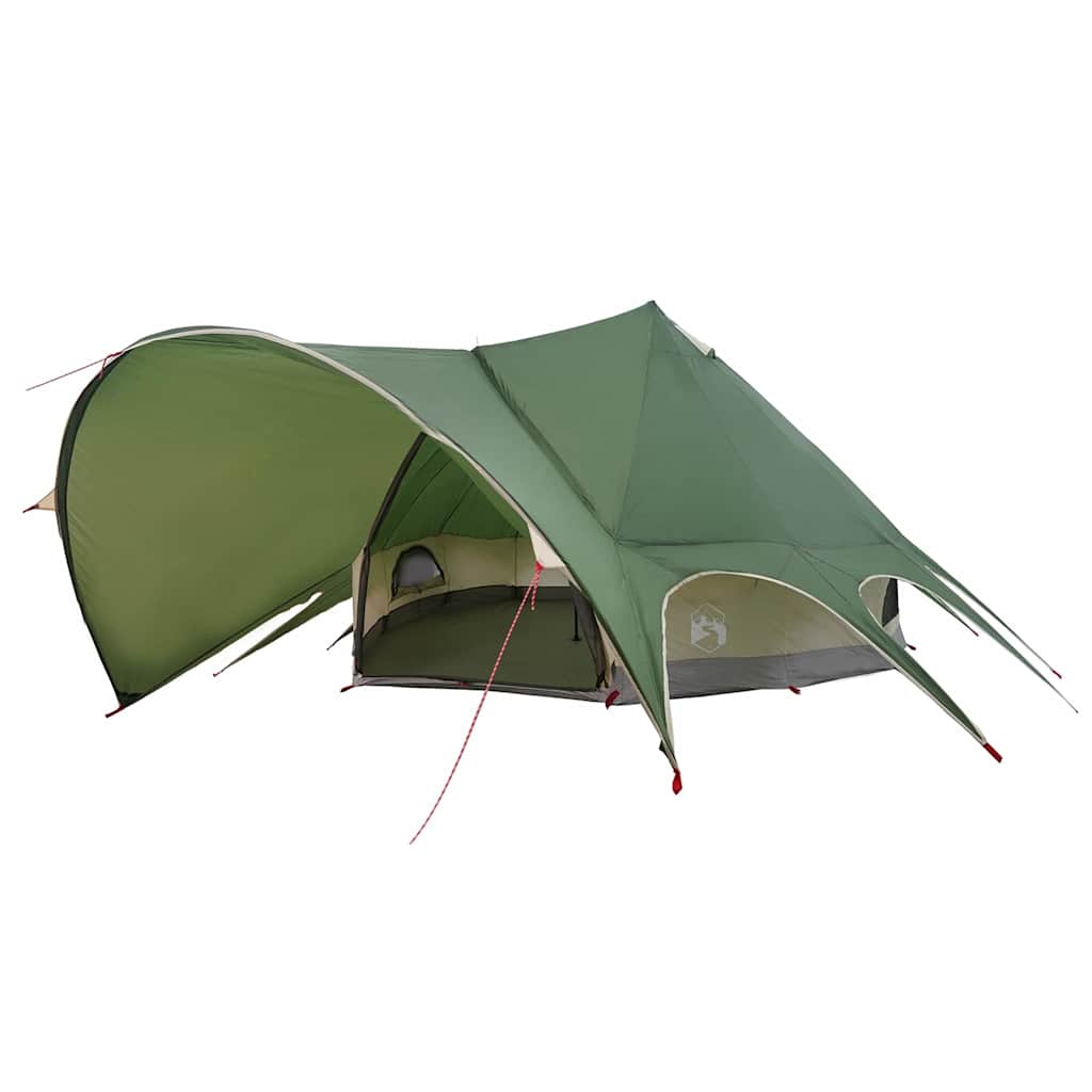 vidaXL Teepee Tent 9-Person 9-Person Green and Grey - 502 x 502 x 297 cm