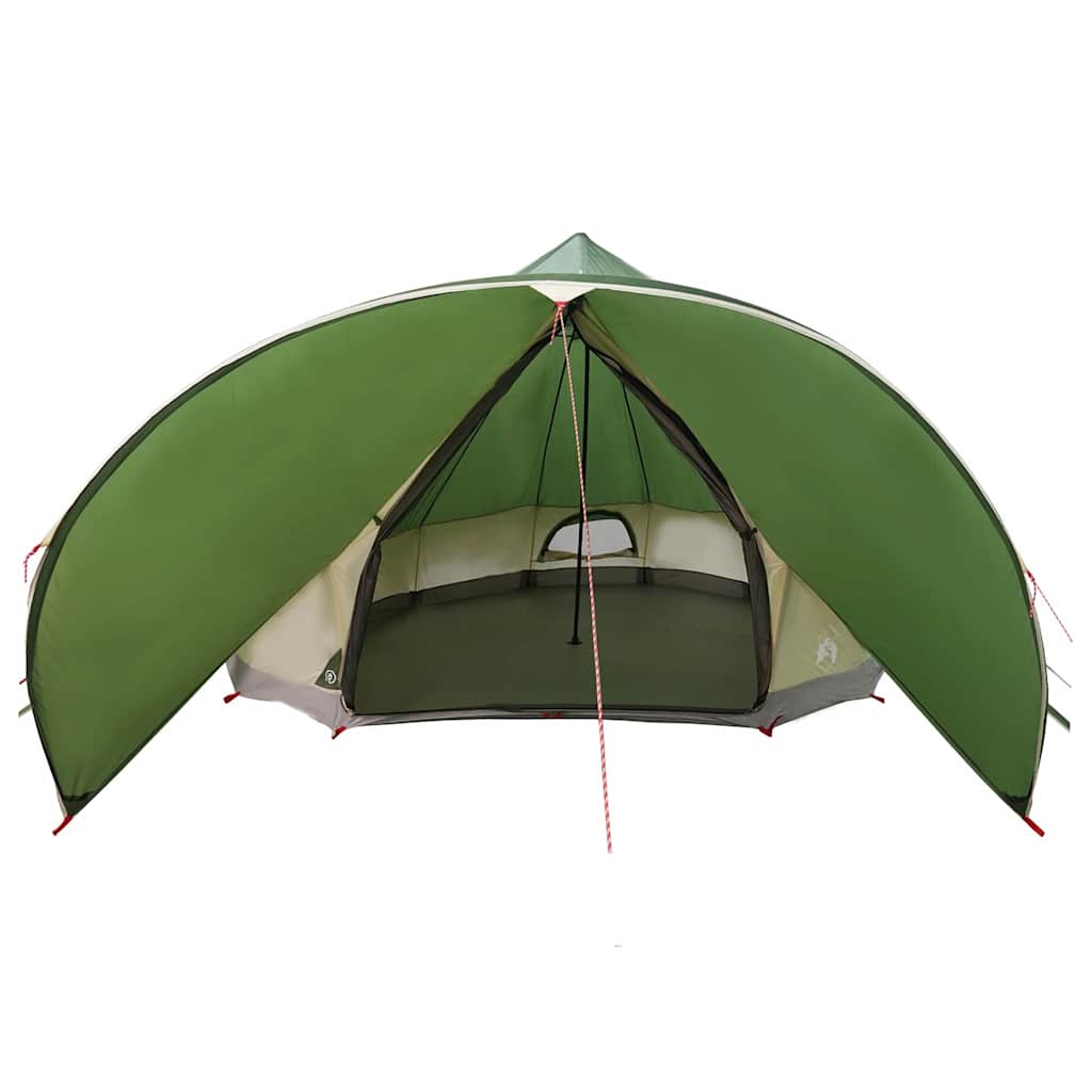 vidaXL Teepee Tent 9-Person 9-Person Green and Grey - 502 x 502 x 297 cm