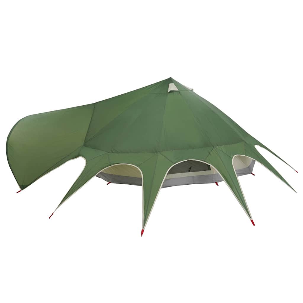 vidaXL Teepee Tent 9-Person 9-Person Green and Grey - 502 x 502 x 297 cm