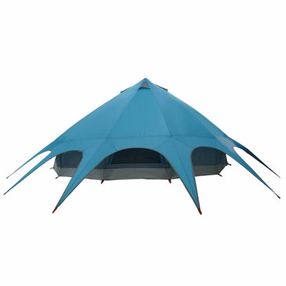 vidaXL Teepee Tent 9-Person 9-Person Blue and Grey - 502 x 502 x 297 cm