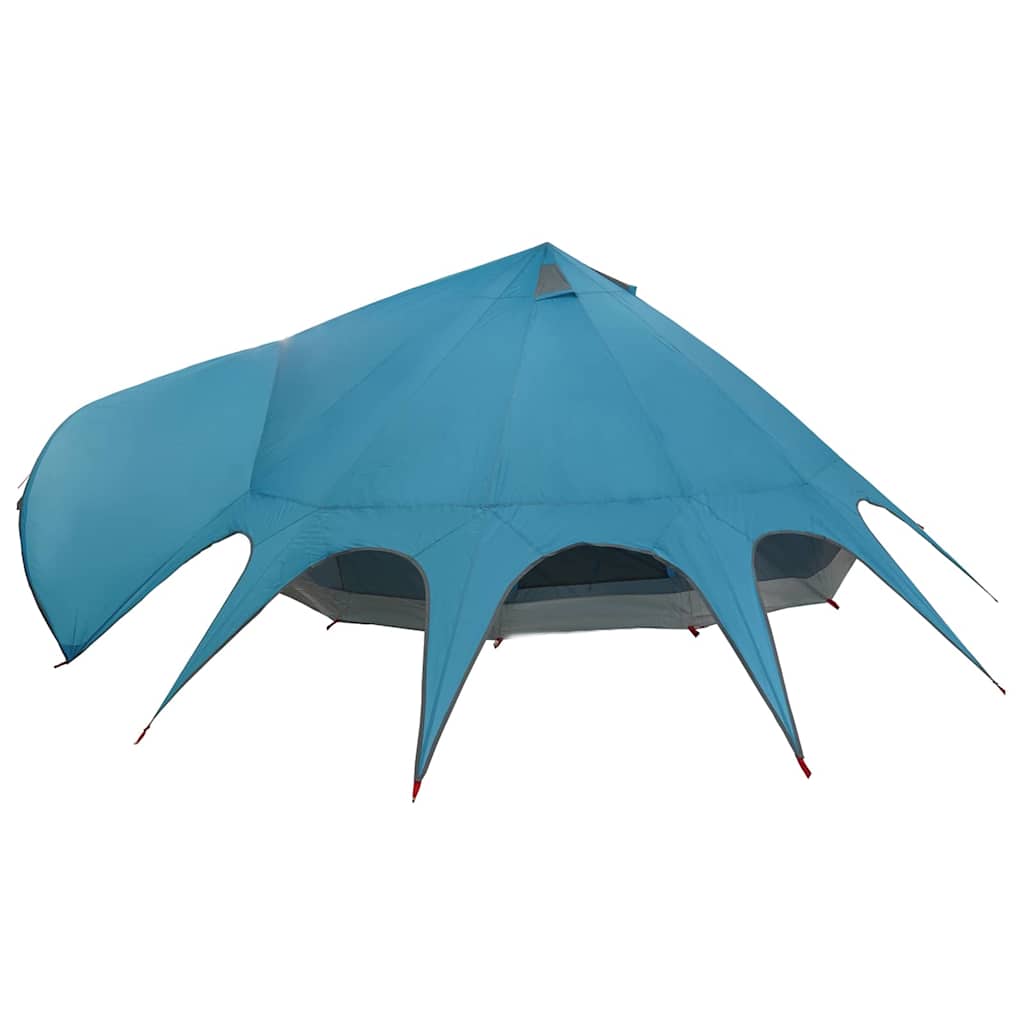 vidaXL Teepee Tent 9-Person 9-Person Blue and Grey - 502 x 502 x 297 cm