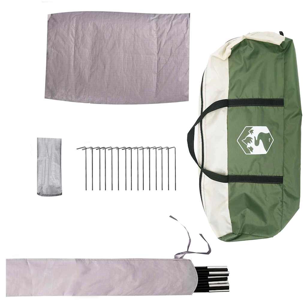 vidaXL Dome Tent 4-Person 4-Person Green - 505 x 450 x 248 cm