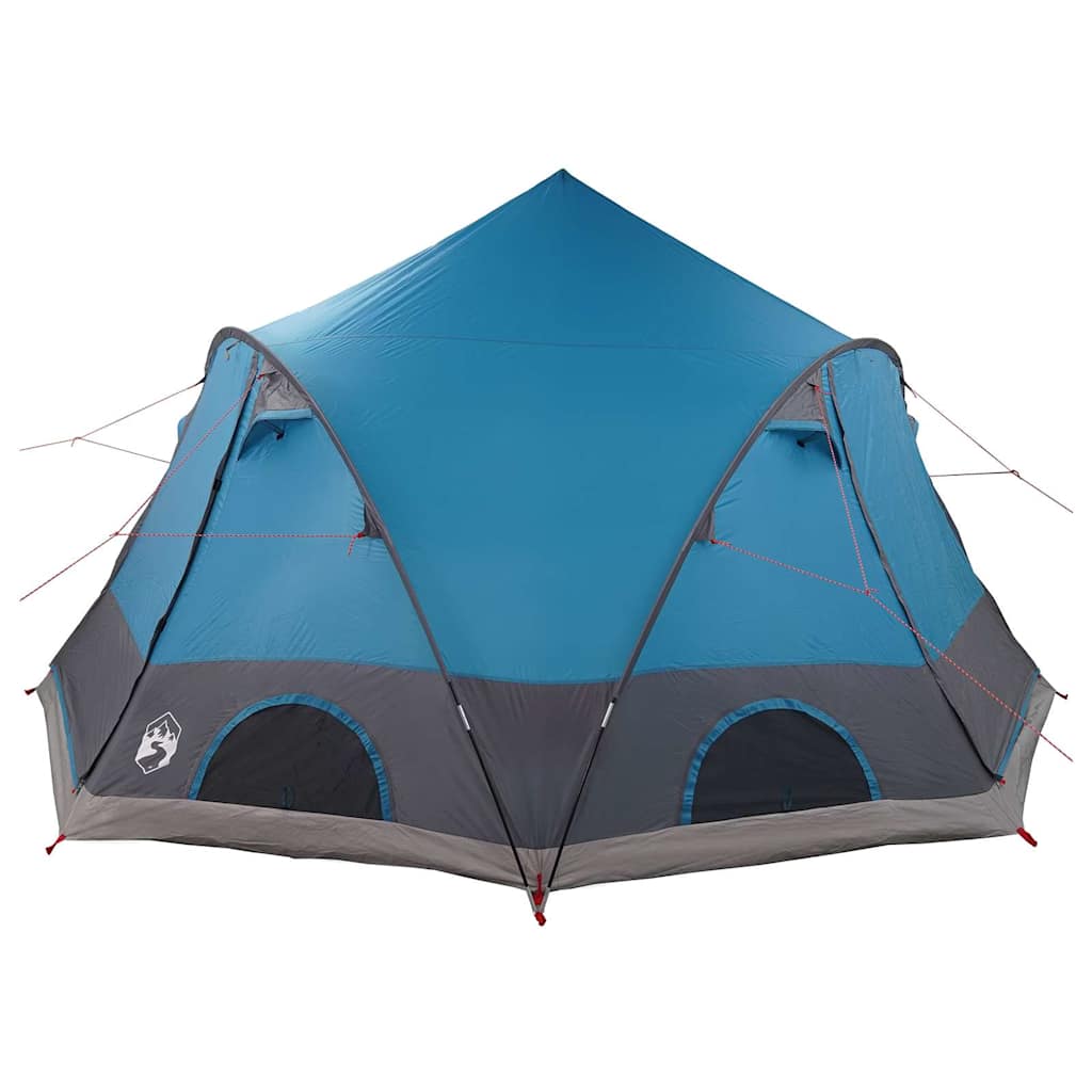vidaXL Dome Tent 4-Person 4-Person Blue 185T Polyester with PU Coating - 505 x 450 x 248 cm