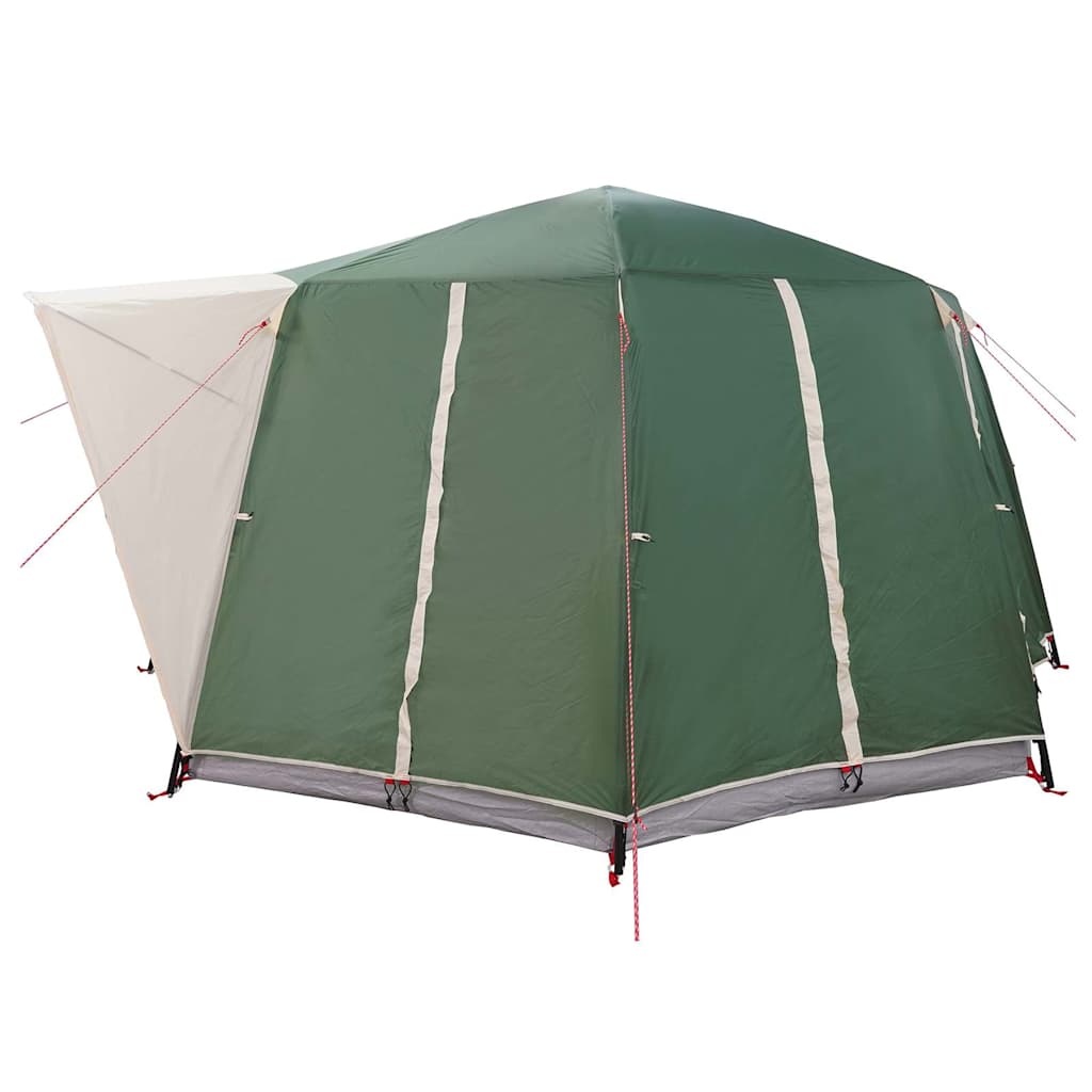 vidaXL Cabin Tent 6-Person with Roof Green 425 x 396 x 222 cm