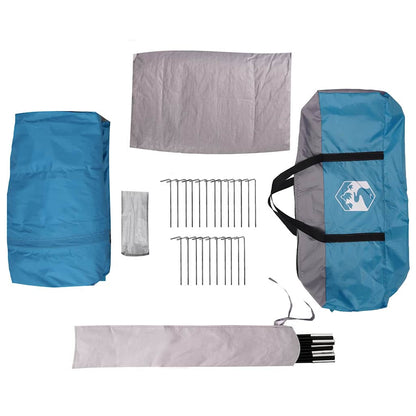 vidaXL Cabin Tent 6-Person with Roof Blue 425 x 396 x 222 cm