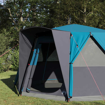 vidaXL Cabin Tent 6-Person with Roof Blue 425 x 396 x 222 cm