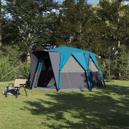 vidaXL Cabin Tent 6-Person with Roof Blue 425 x 396 x 222 cm